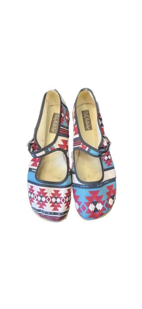 Hot Chocolate Design Chocolaticas Women's Mary Jane Flats in Aztec/Tribal Print multi 3