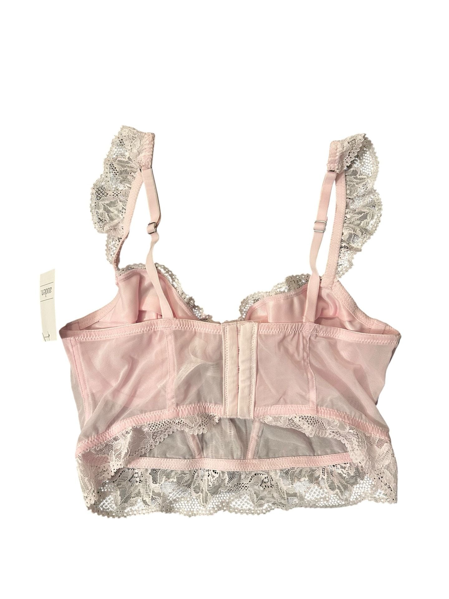 Auden Women's Lace Detail Bustier Top in Pink 4