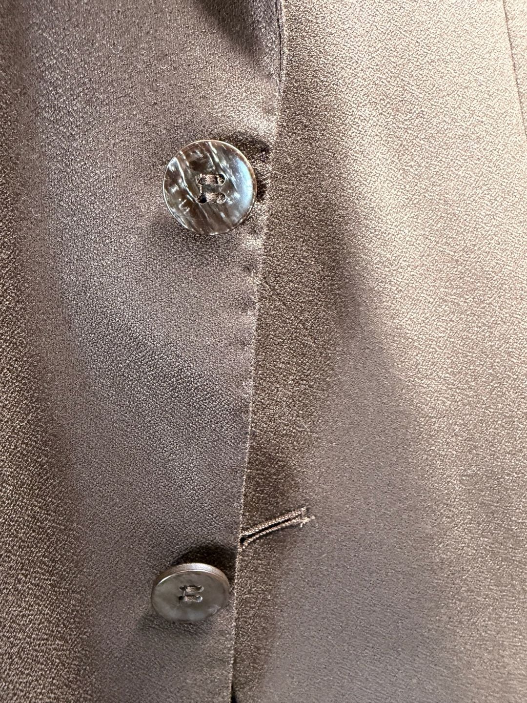 Sherino Brown Two-Piece Suit with Patterned Lining 6