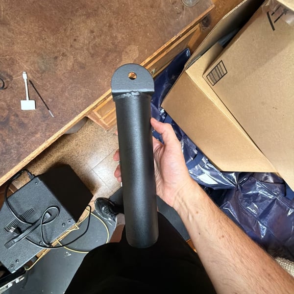 Industrial Steel Round Post Mounting Bracket for 2 3/8 Inch Pole