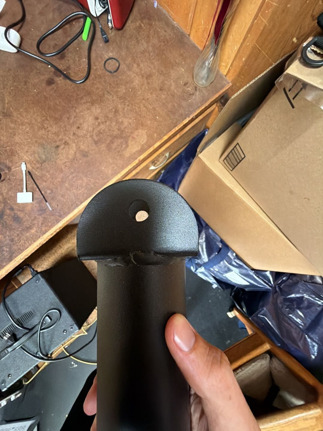 Industrial Steel Round Post Mounting Bracket for 2 3/8 Inch Pole 3