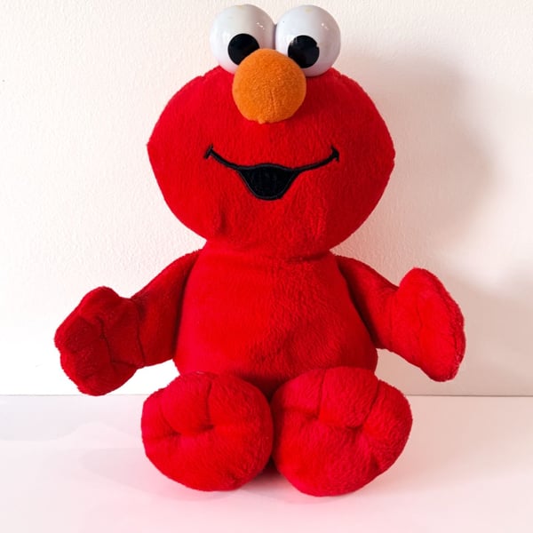 2002 Fisher-Price Sesame Street Elmo Plush Stuffed Animal Toy