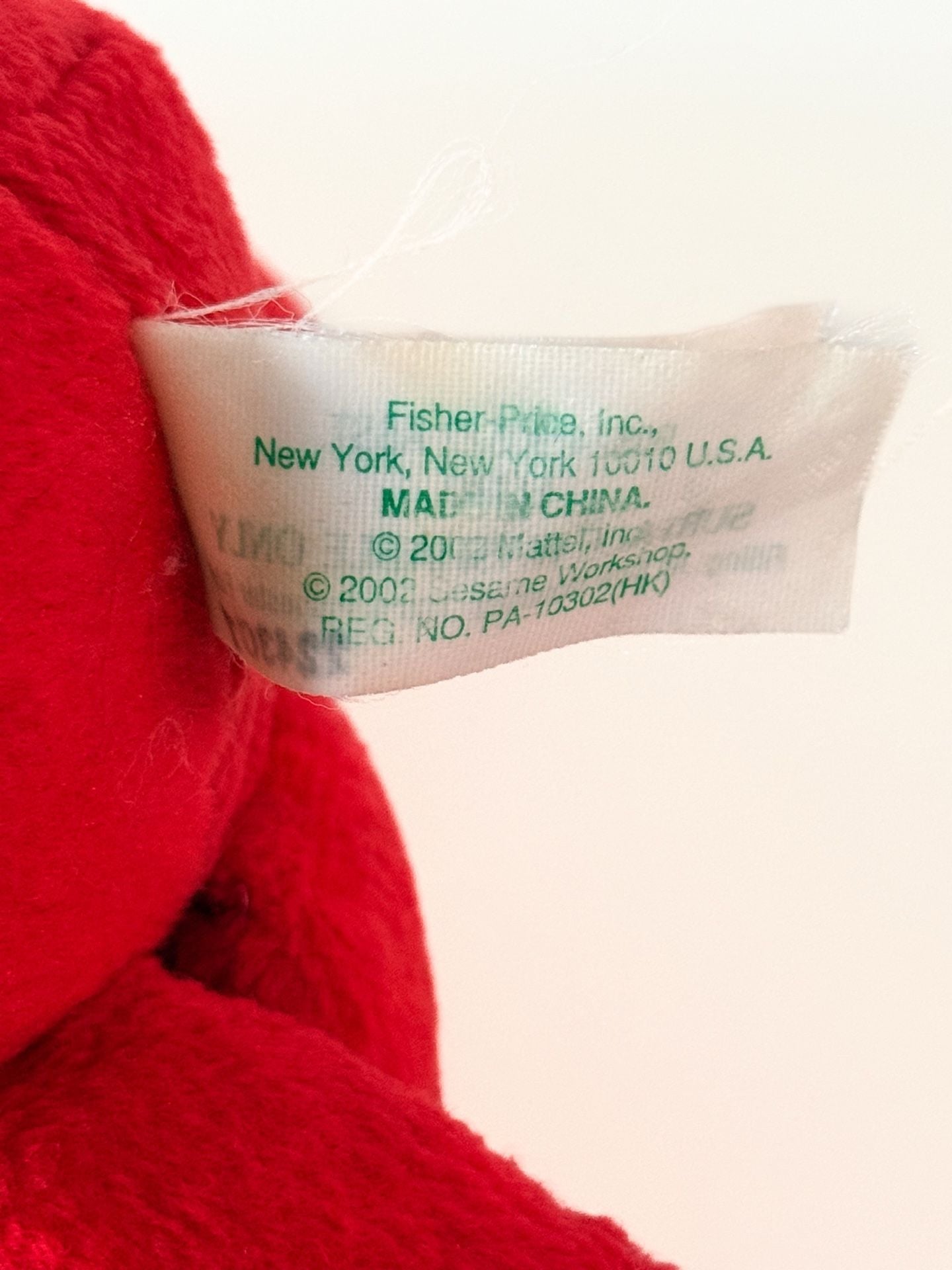 2002 Fisher-Price Sesame Street Elmo Plush Stuffed Animal Toy 3