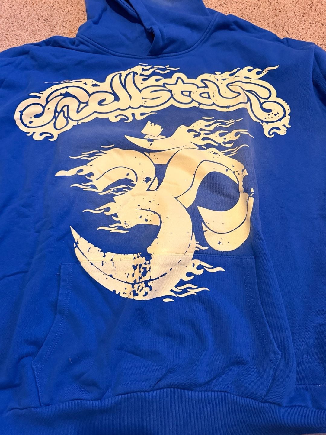 Hellstar Studios Blue Yoga Graphic Hoodie 3