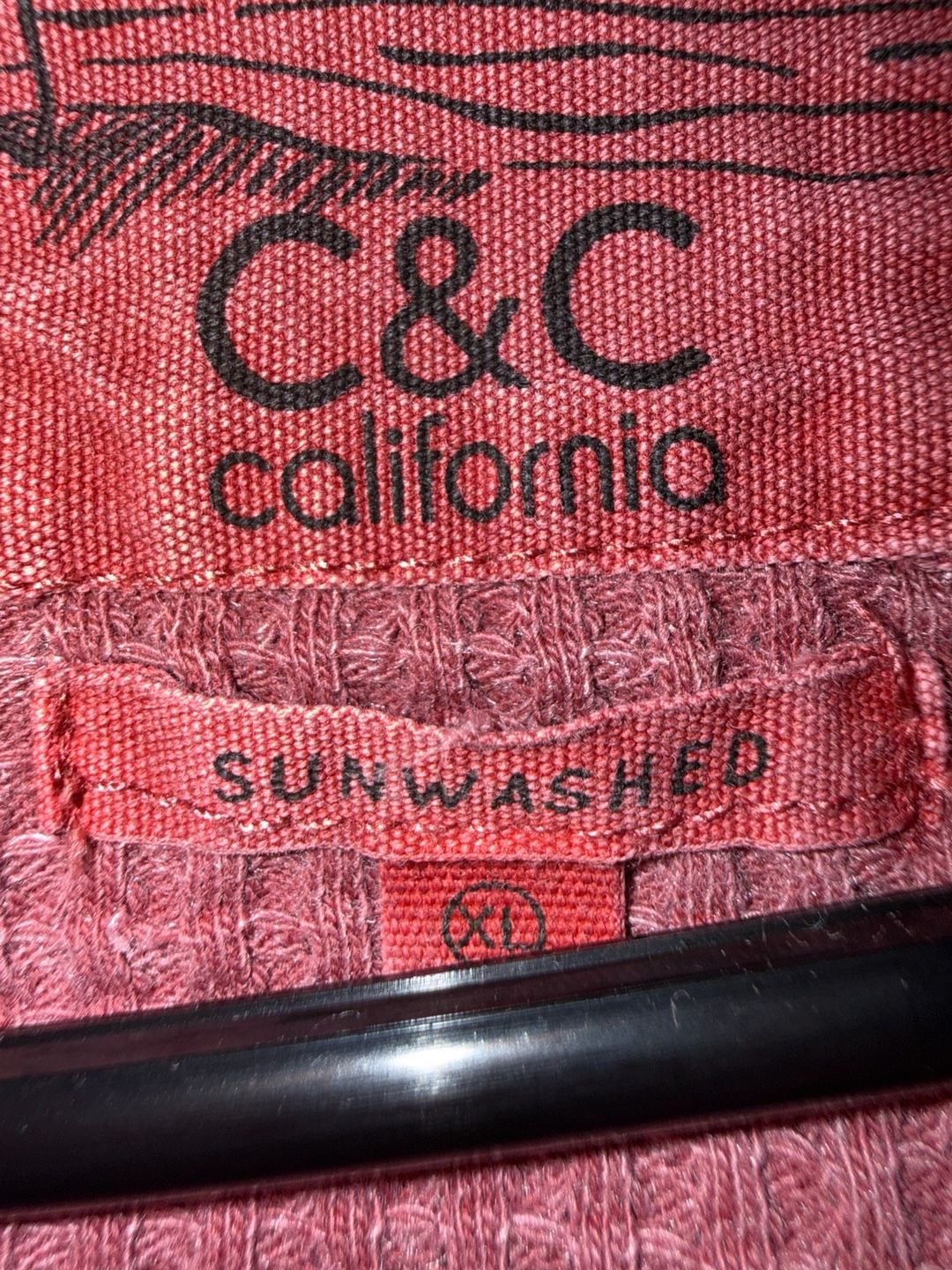 C&C California Sunwashed Long Sleeve Snap-Button Pullover Sweatshirt 4