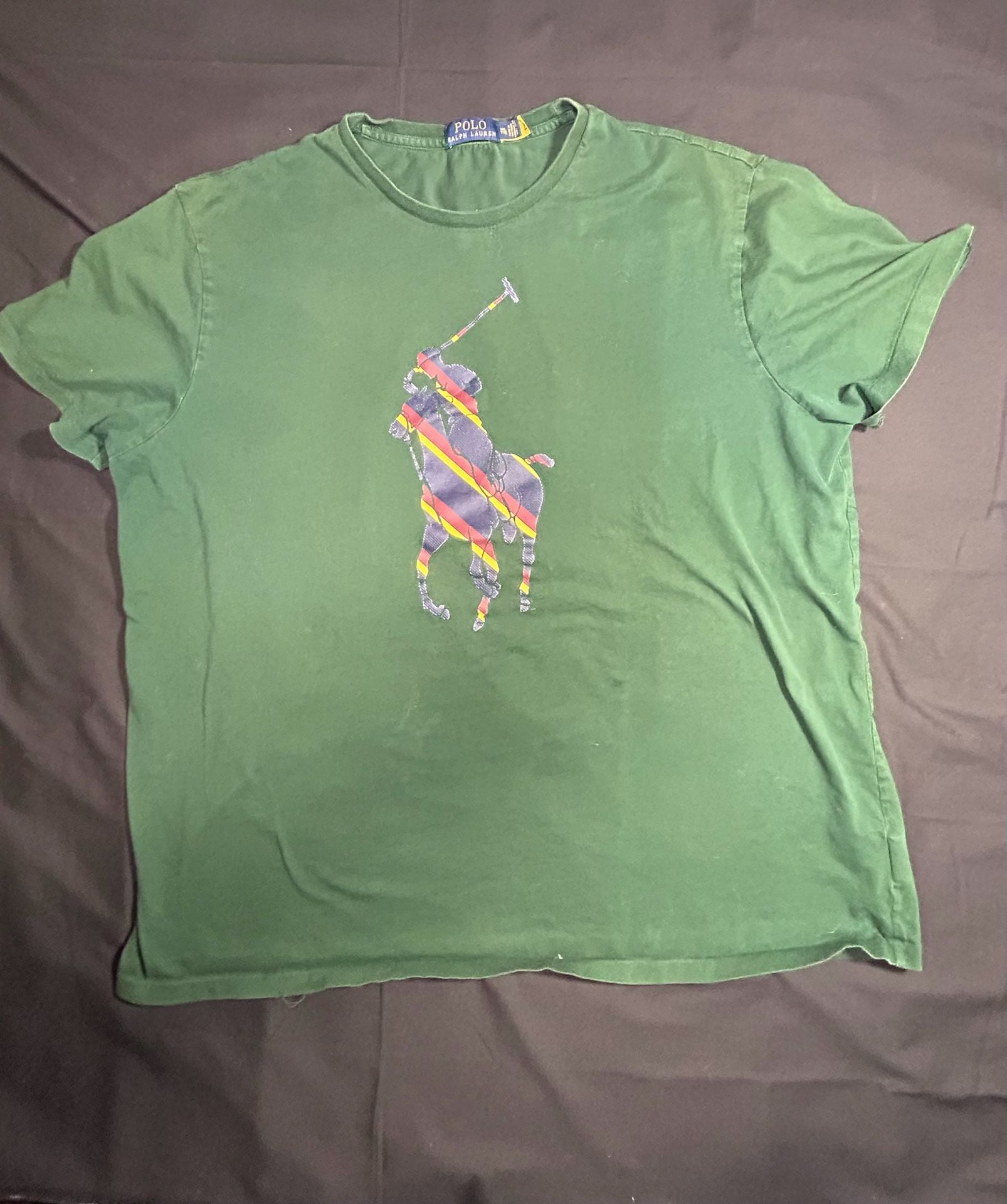 Polo Ralph Lauren Men's Big Pony Graphic Classic Fit T-Shirt, Green 2