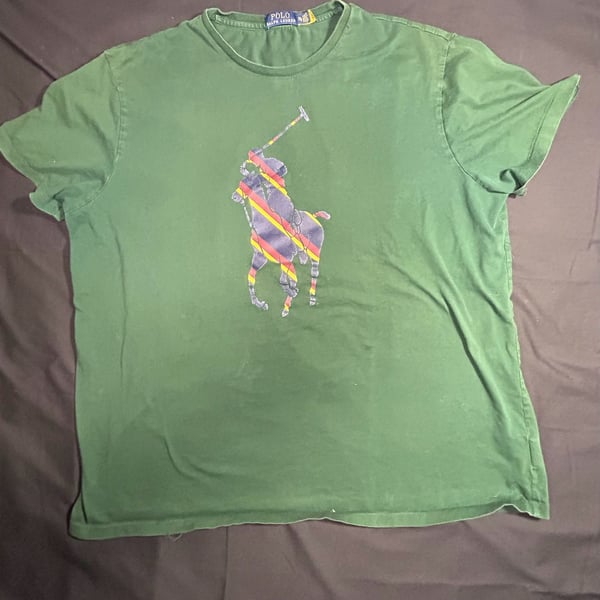 Polo Ralph Lauren Men's Big Pony Graphic Classic Fit T-Shirt, Green