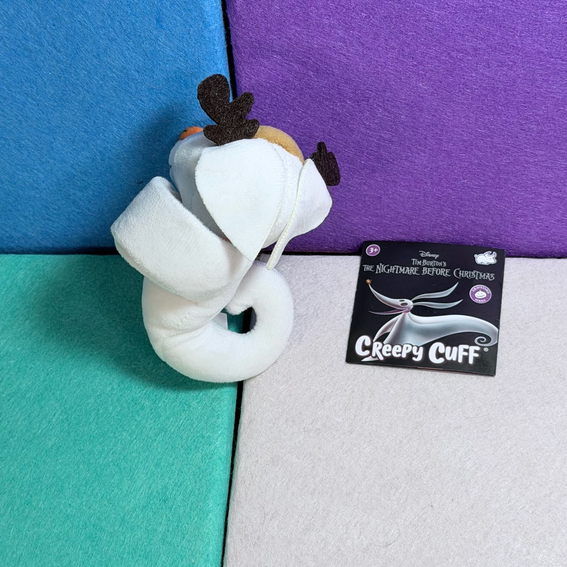 Disney Tim Burton's The Nightmare Before Christmas Zero Creepy Cuff Plush 2