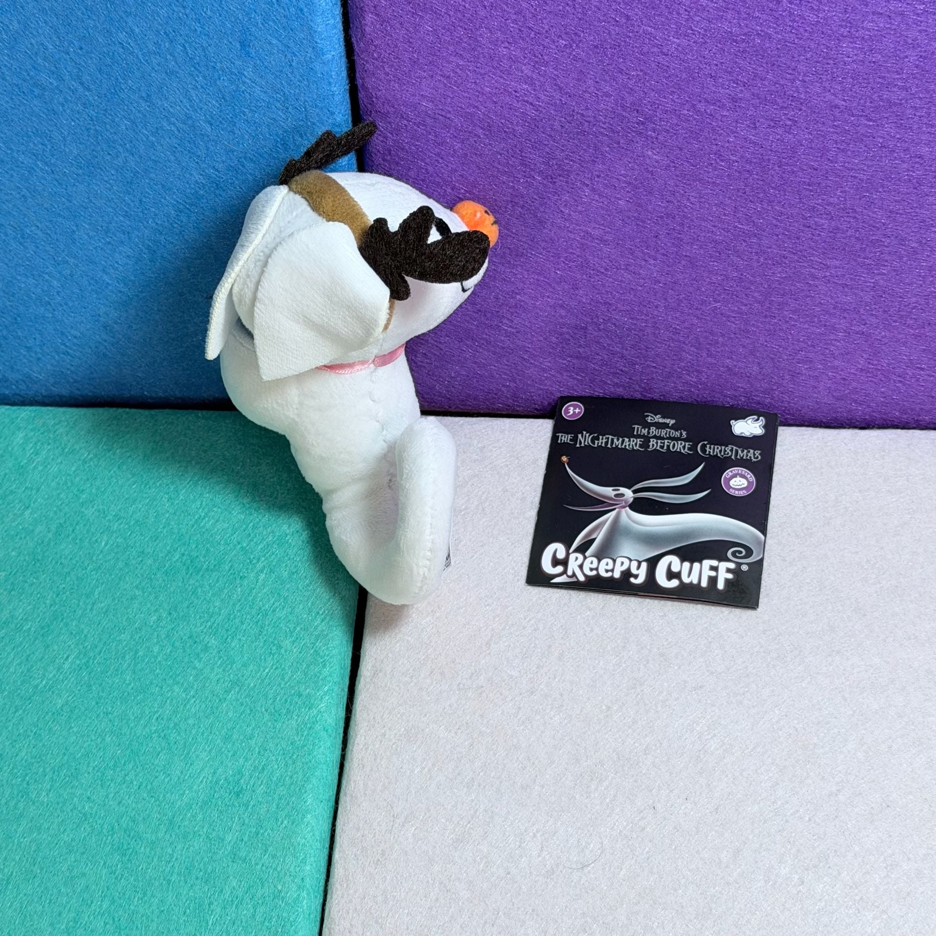 Disney Tim Burton's The Nightmare Before Christmas Zero Creepy Cuff Plush 3