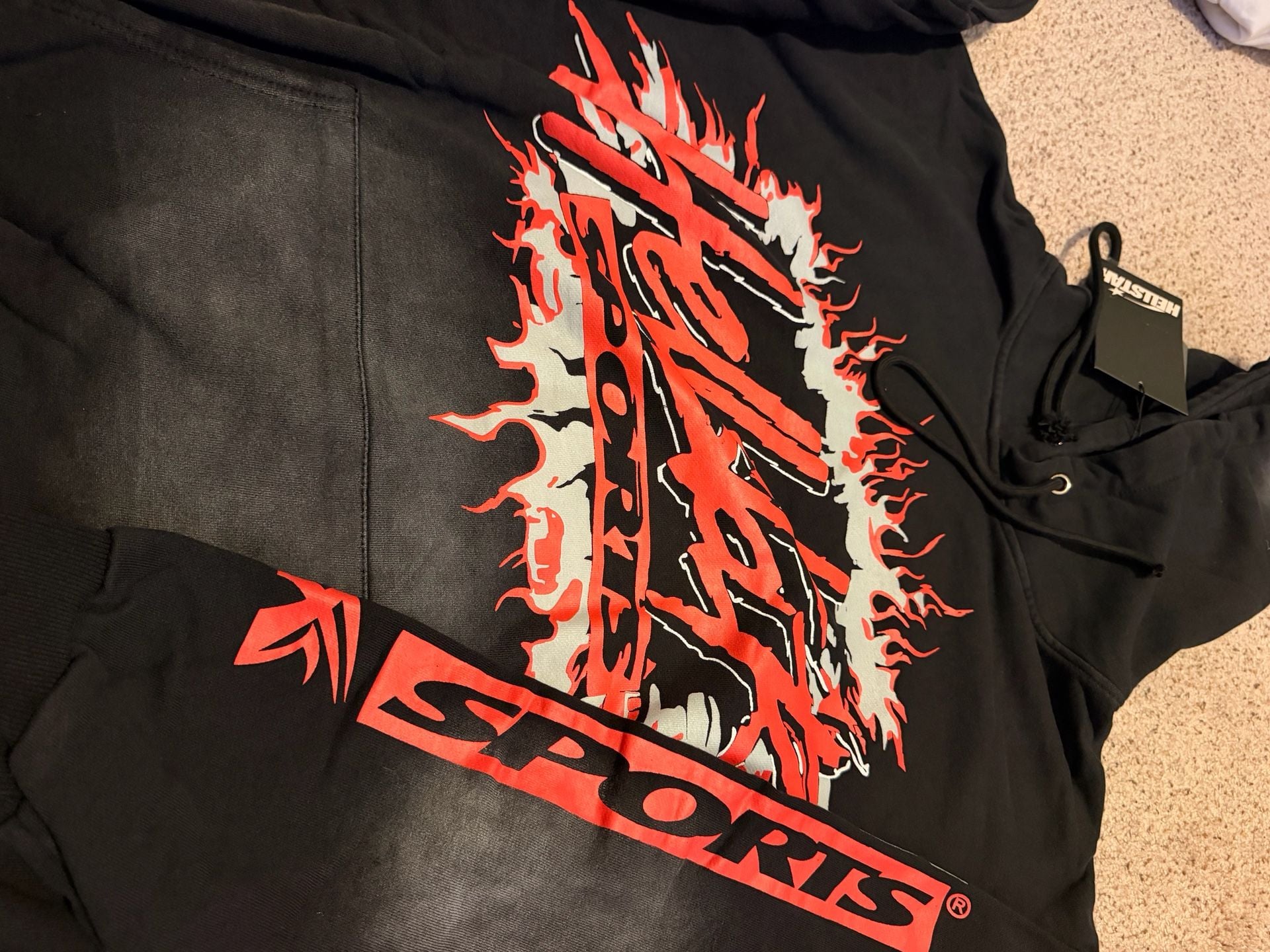 Hellstar Sports Future Flame Black Hoodie 2