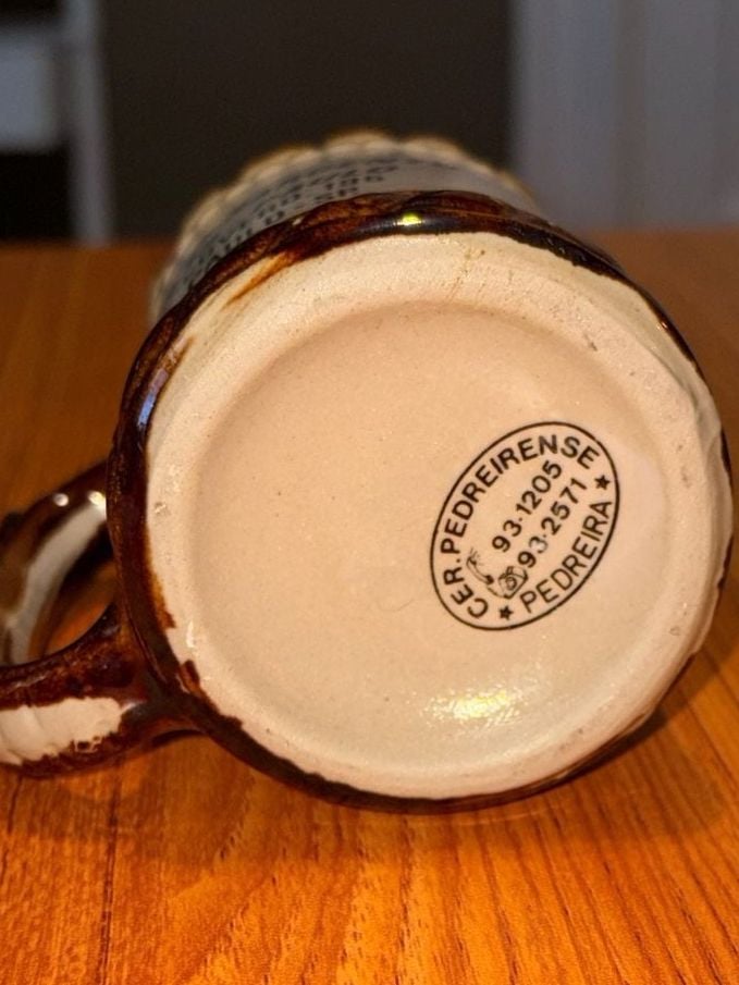 Vintage Cerâmica Pedreirense Casa do Sargento de São Paulo Ceramic Beer Stein 7