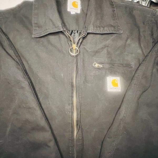 Vintage Carhartt J01 Detroit Duck Canvas Blanket-Lined Work Jacket