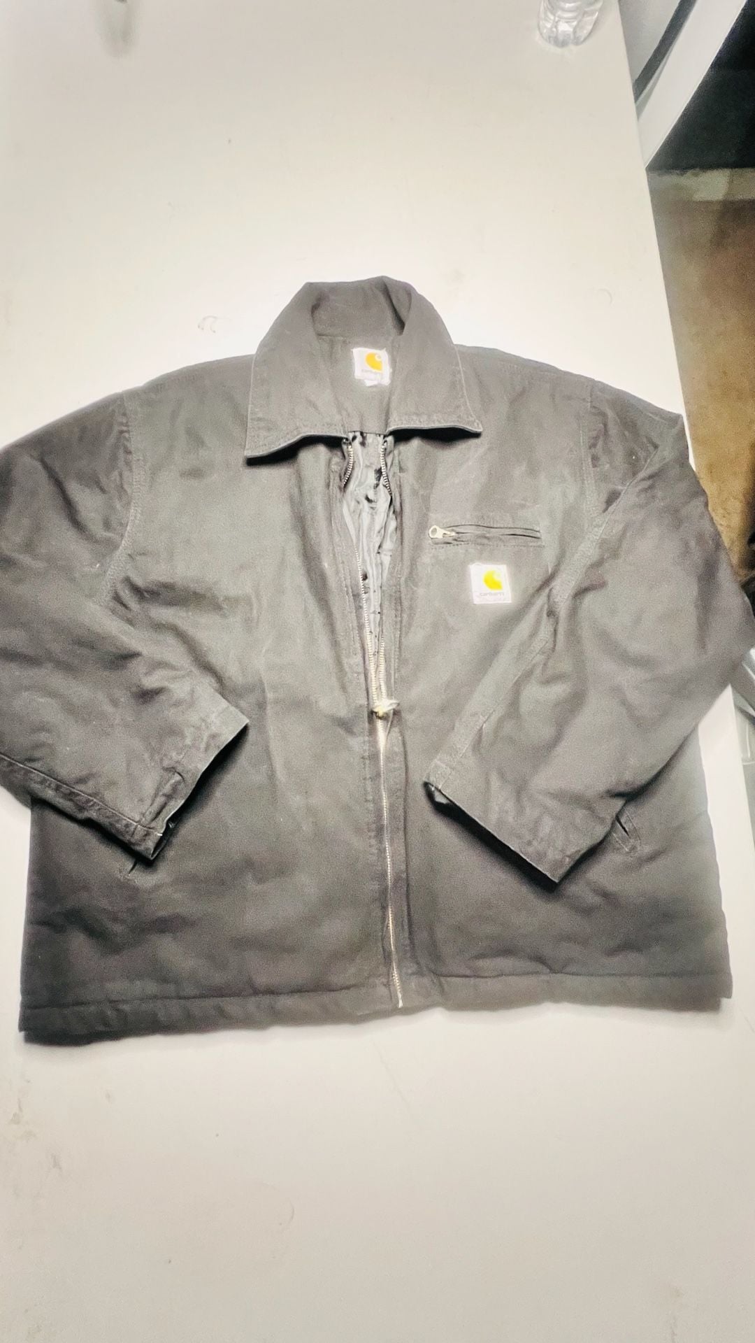 Vintage Carhartt J01 Detroit Duck Canvas Blanket-Lined Work Jacket 3