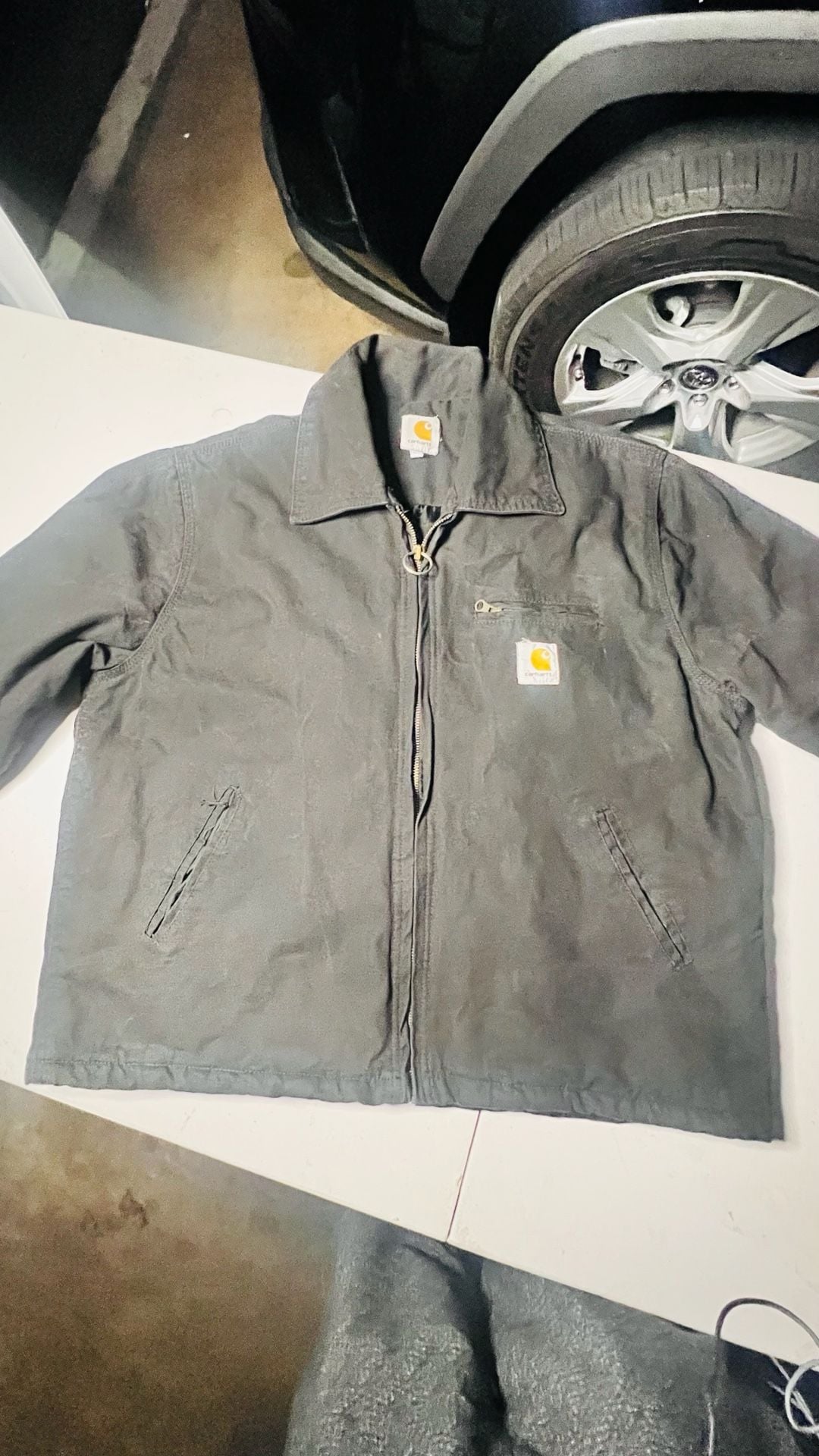 Vintage Carhartt J01 Detroit Duck Canvas Blanket-Lined Work Jacket 11