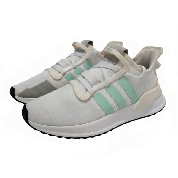 Adidas U_Path Run White and Teal Sneakers