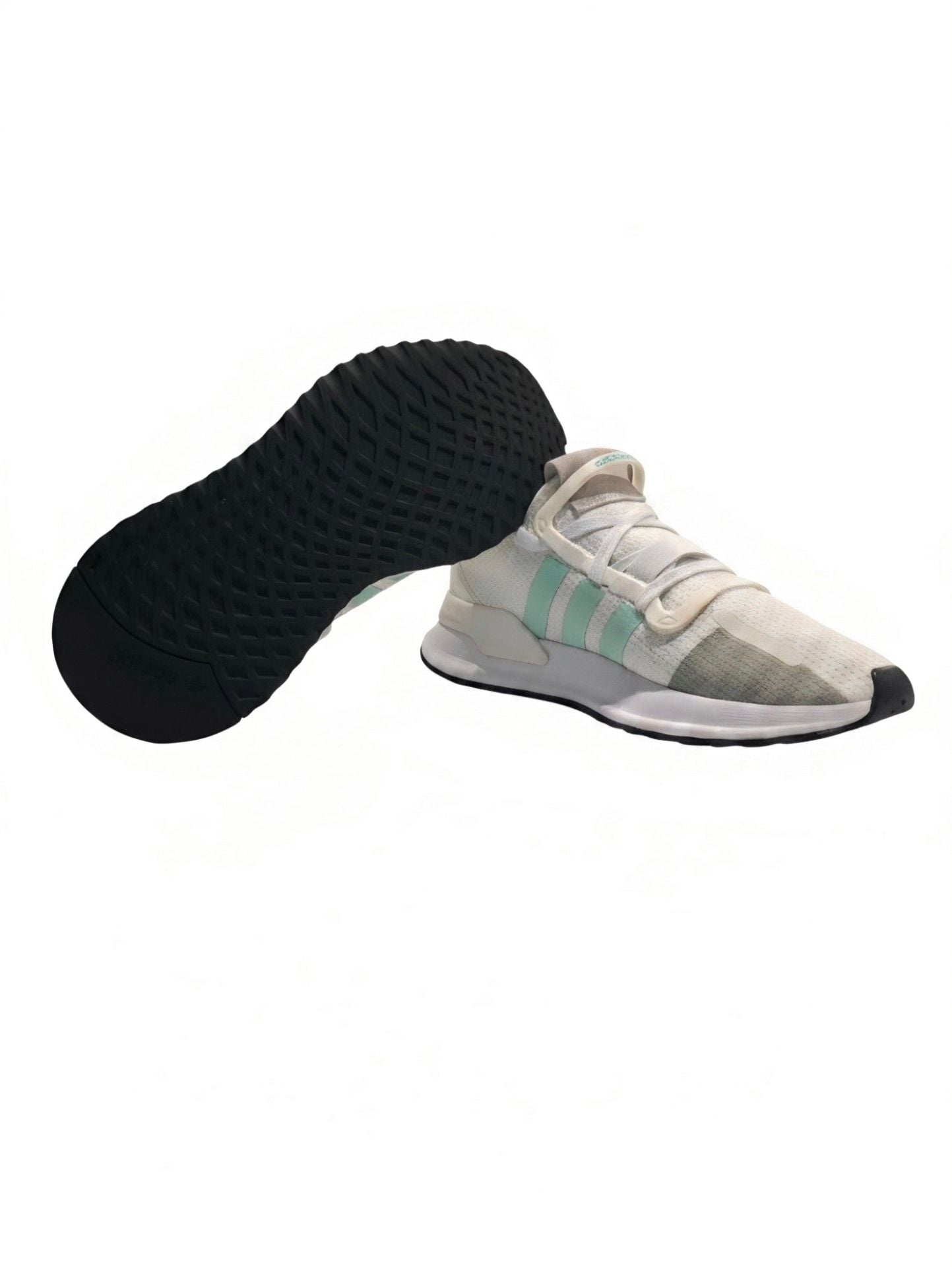 Adidas U_Path Run White and Teal Sneakers 8