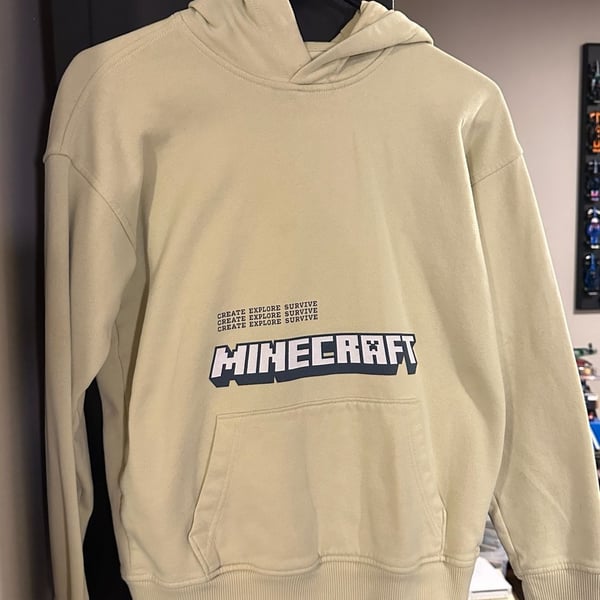 Abercrombie Kids Minecraft Adventure Club Graphic Pullover Hoodie
