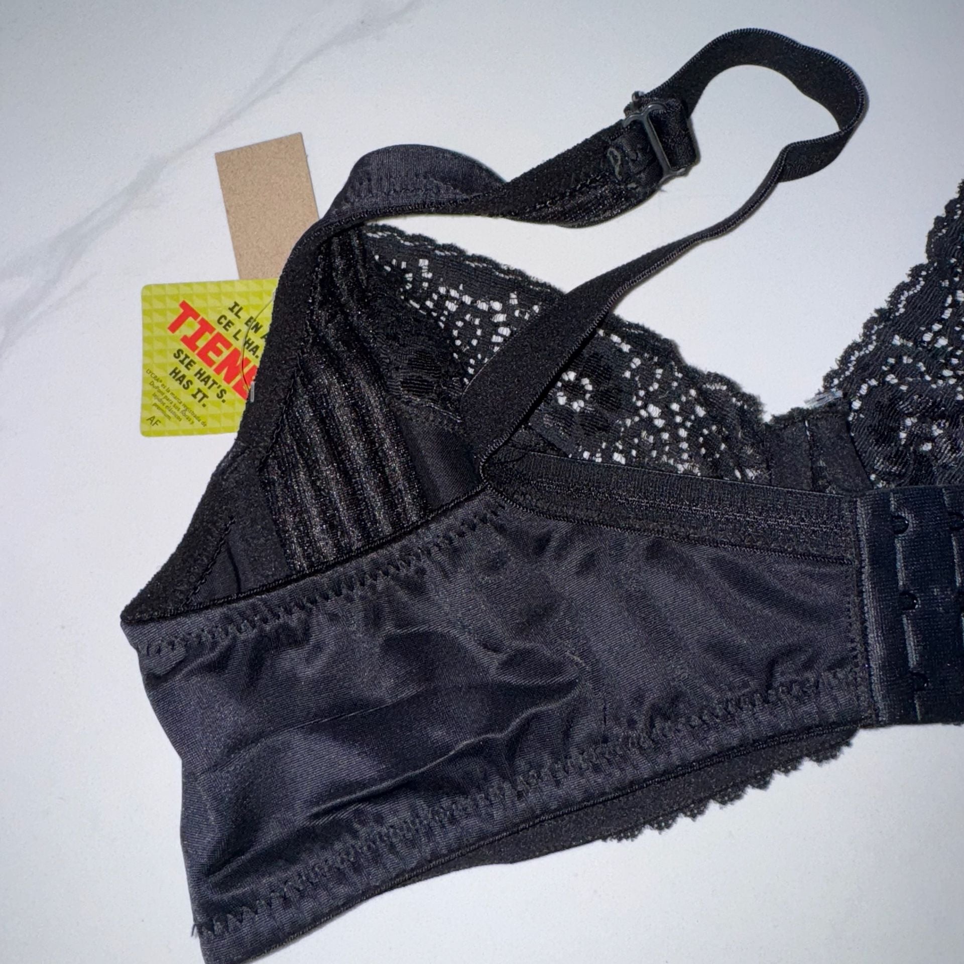 Vanessa Strach Collection Black Lace Underwire Bra Size 42C NWT 8