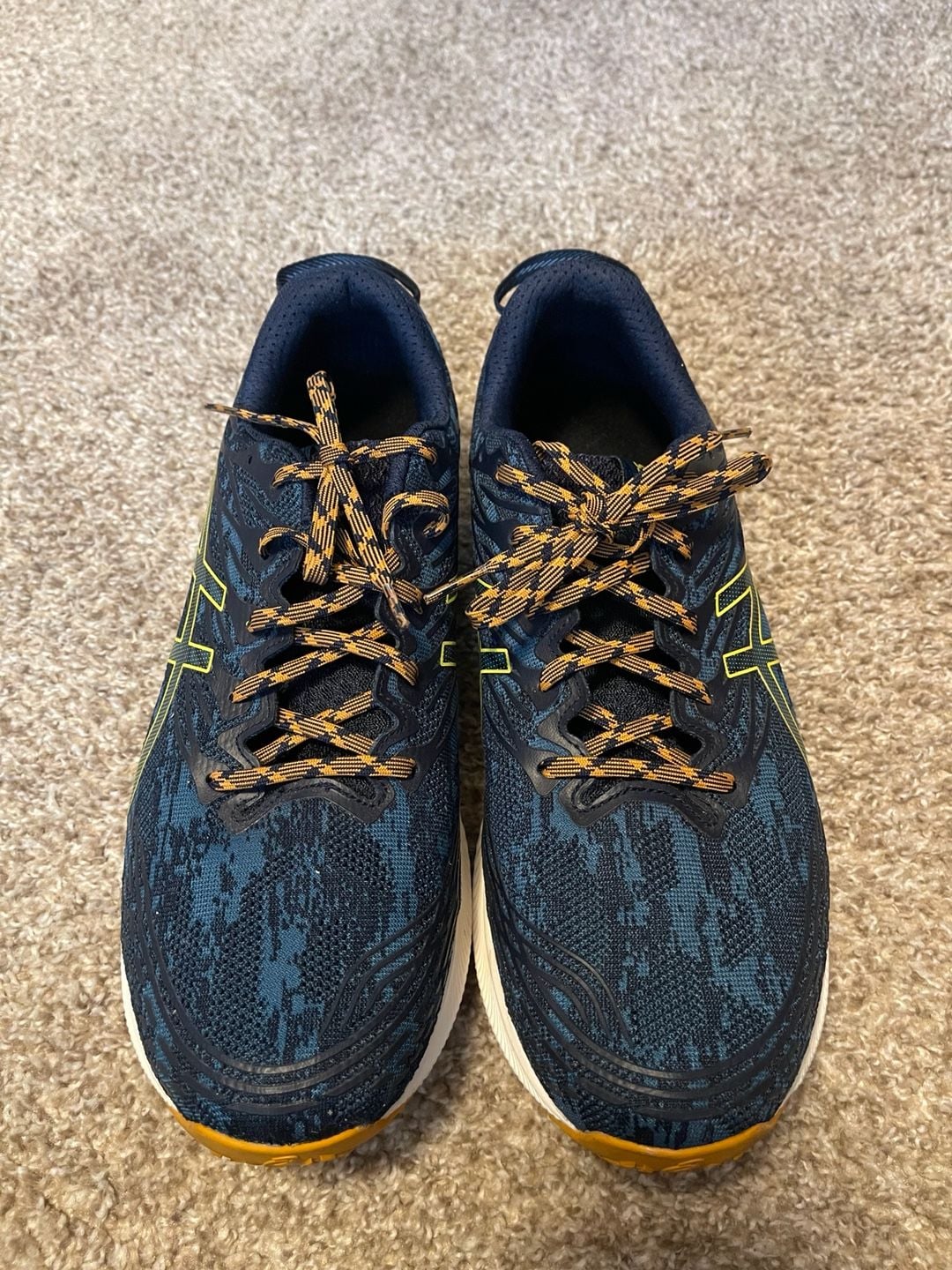 ASICS Fuji Lite 3 Trail Running Shoes (Ink Teal/Golden Yellow) Mens Sz 11.5 3