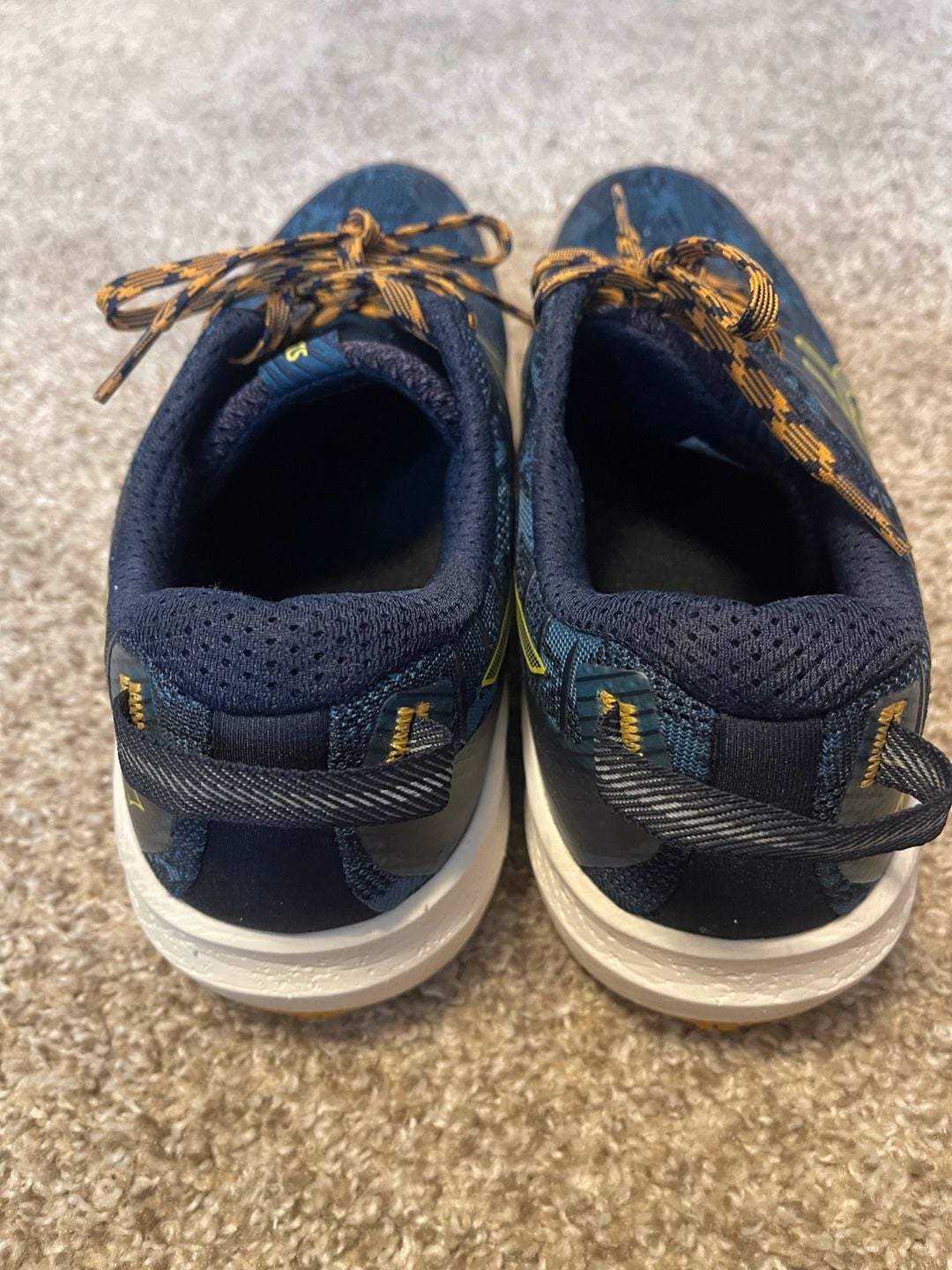 ASICS Fuji Lite 3 Trail Running Shoes (Ink Teal/Golden Yellow) Mens Sz 11.5 5