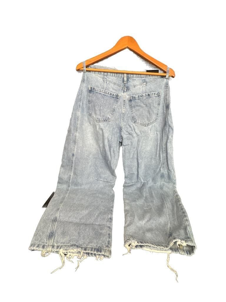 PTCL Light Wash Paneled Barrel Leg Jeans 4
