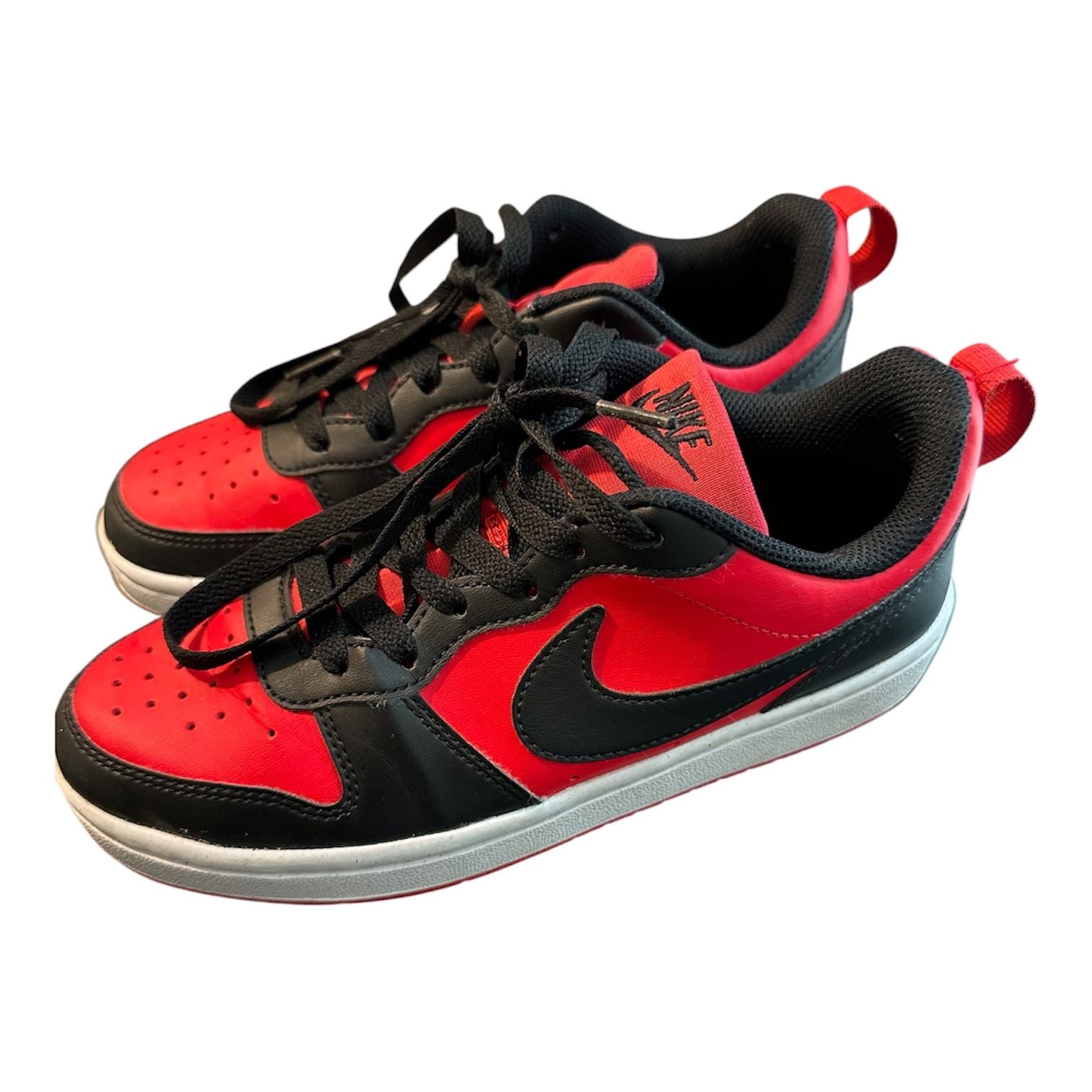 Nike Court Borough Low Recraft Big Kids' Shoes University Red/Black 2
