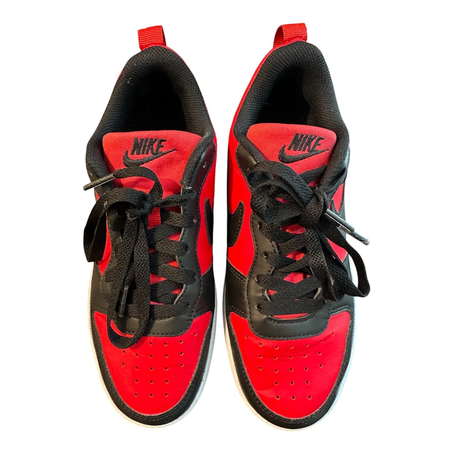 Nike Court Borough Low Recraft Big Kids' Shoes University Red/Black 3