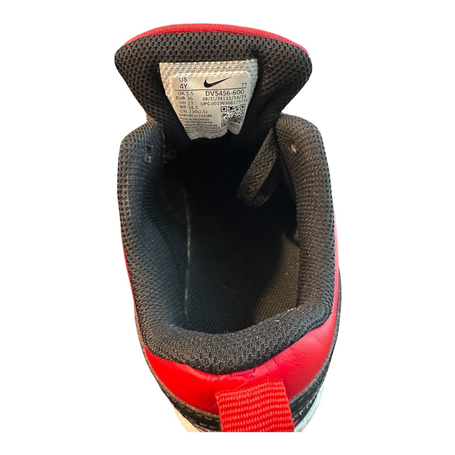 Nike Court Borough Low Recraft Big Kids' Shoes University Red/Black 5