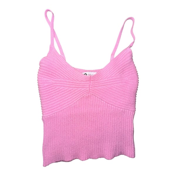 SO Ribbed Sweater Tank Top in Pink