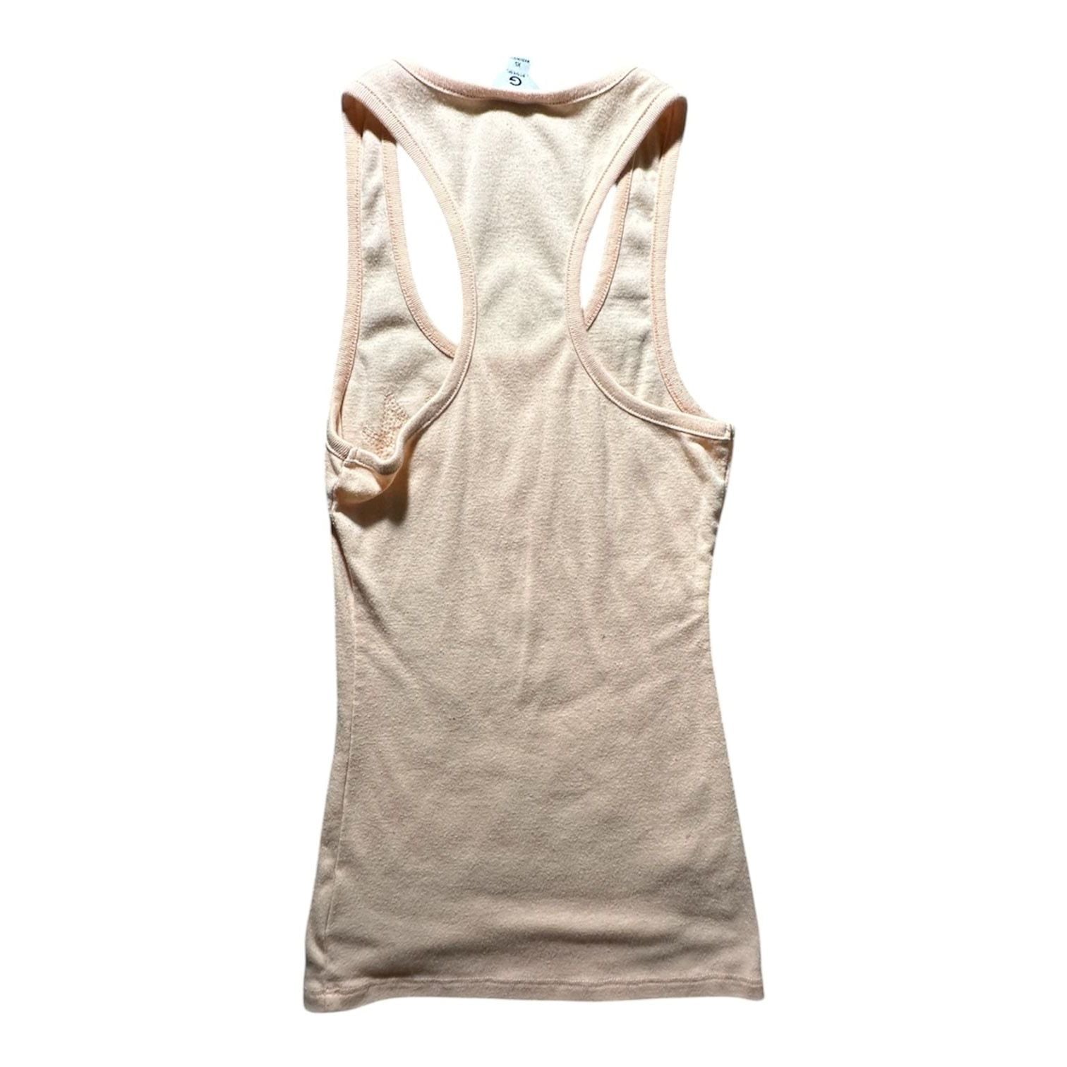 G by Guess Y2K Ribbed Racerback Tank Top with Sequin Logo 3