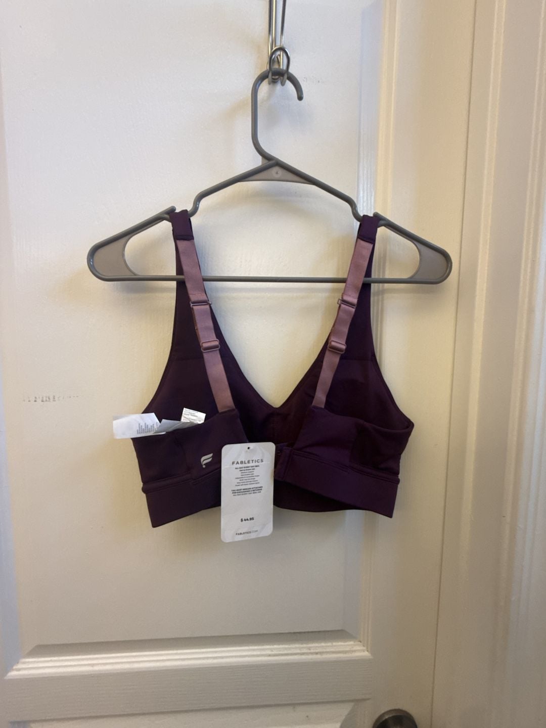Fabletics All Day Every Day Bra in Burgundy 2