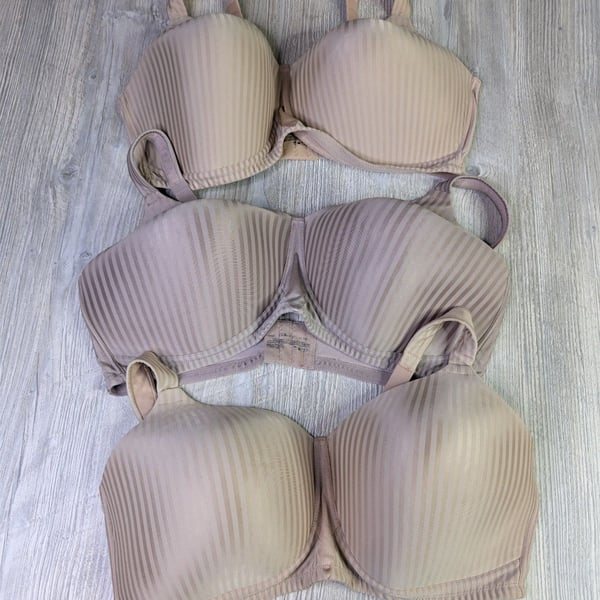 Playtex Secrets 4707 Wirefree Smoothing Bras, Set of 3, Size 42DD
