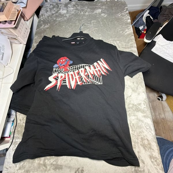 Marvel Spider-Man Graphic T-Shirt and Shorts Matching Set