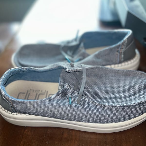 Hey Dude Women's Wendy Rise Slip-On Platform Shoes in Metallic Grey