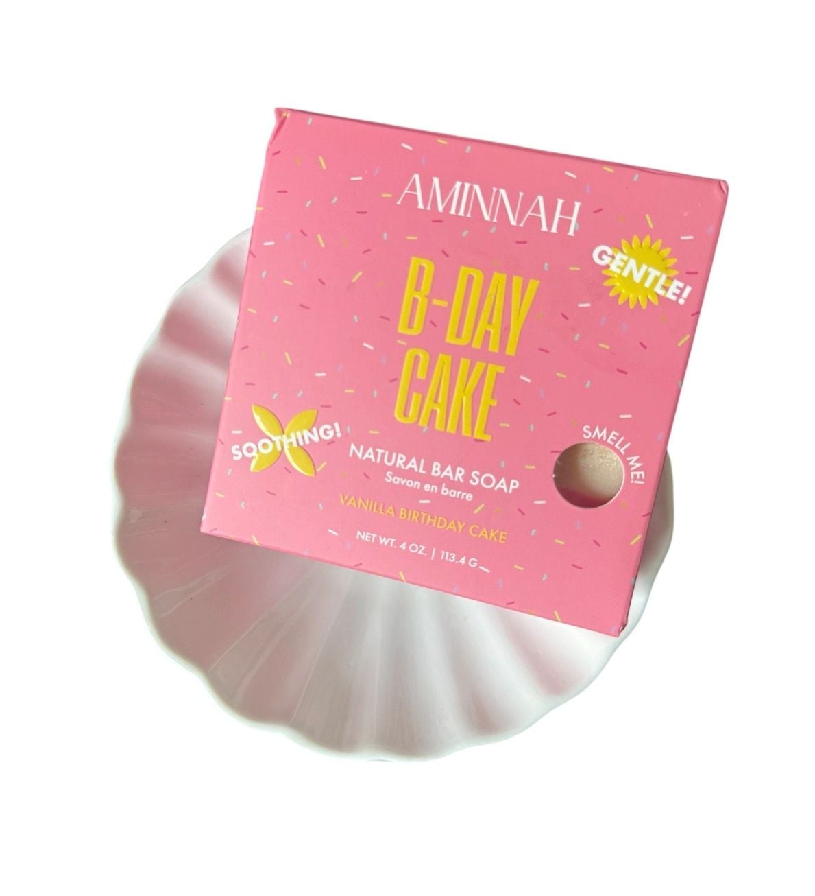 Aminnah B-Day Cake Natural Bar Soap Vanilla Birthday Cake 1