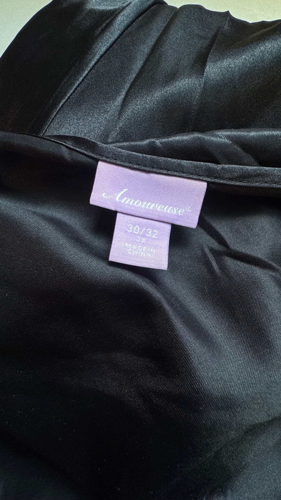 Coquette Satin Lace Sleepwear Set Black 2 Piece Robe Nightgown Bridal  10