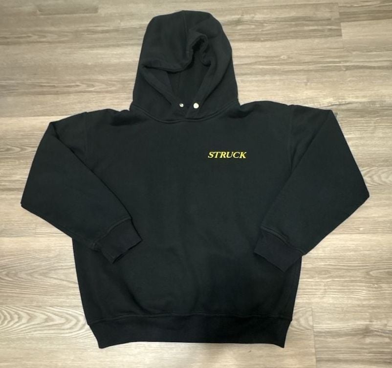 Struck Clothing Collegiate Hooded Sweatshirt Black 2