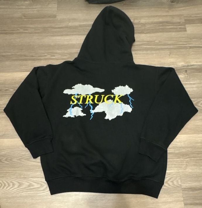 Struck Clothing Collegiate Hooded Sweatshirt Black 4
