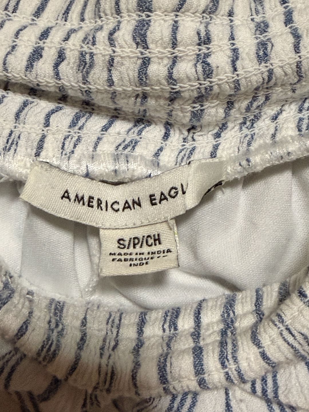 American Eagle Striped Ruffle Runner Pull-On Shorts 2