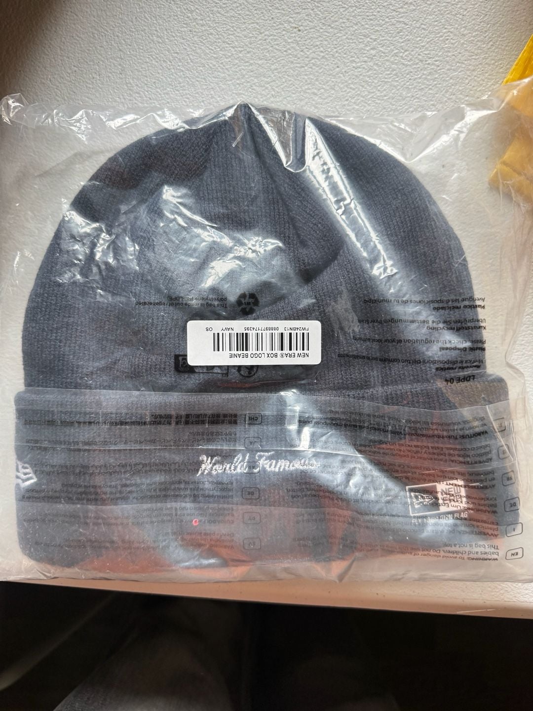 Supreme New Era Box Logo Beanie FW24 Navy 3