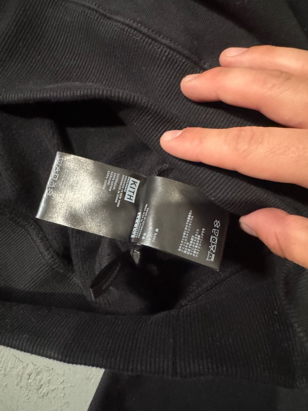 Kith Paris Store Opening Logo Hoodie in Black 7