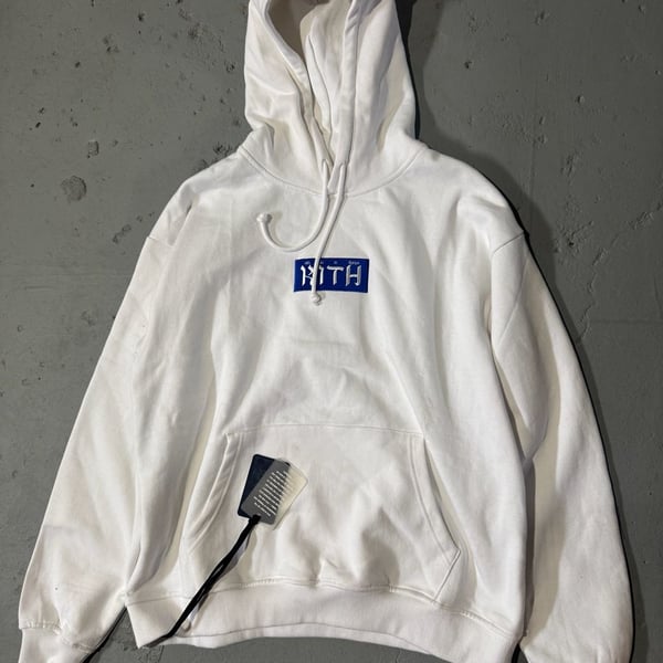 Kith Hebrew Script Logo Hoodie White