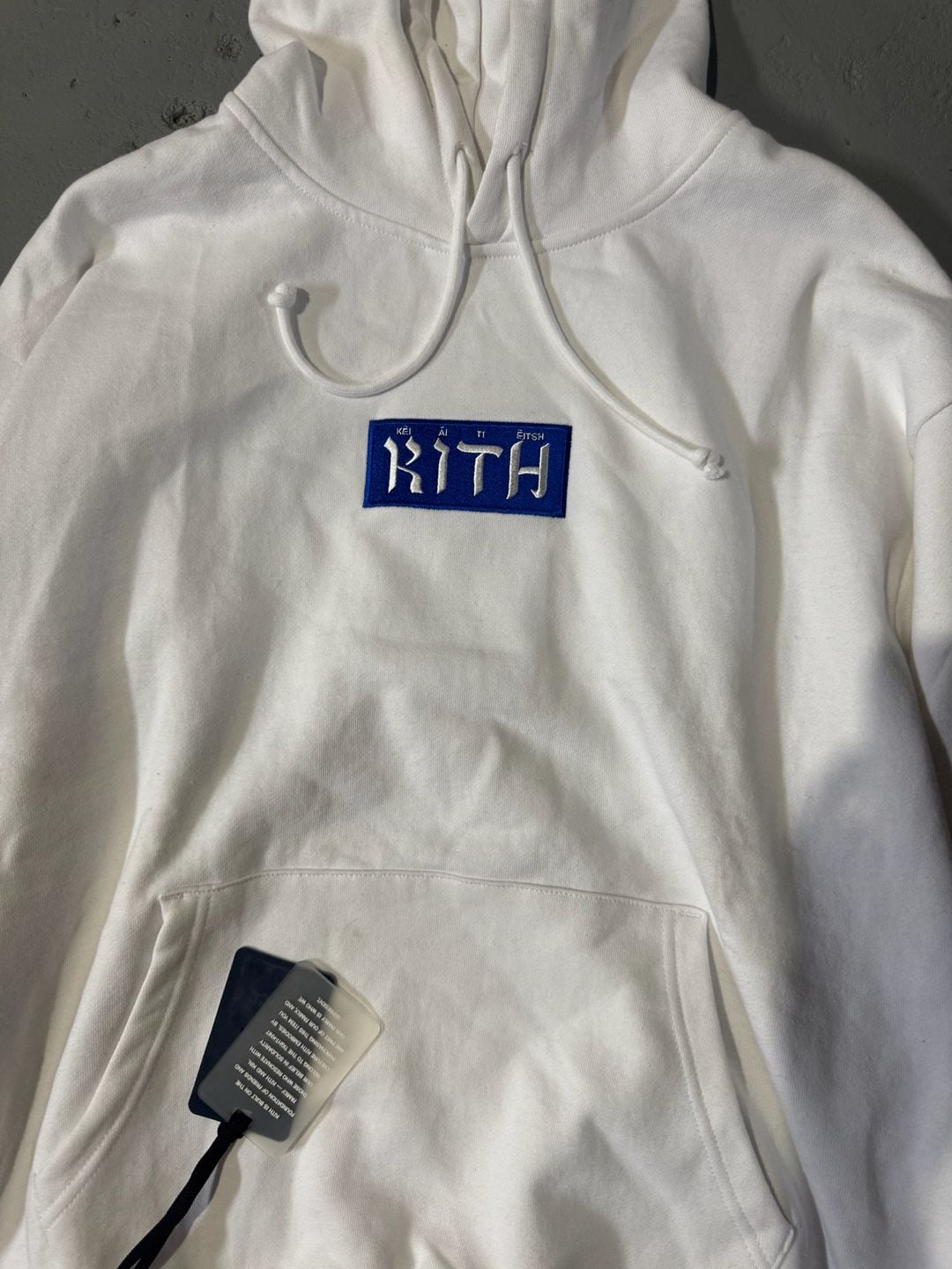 Kith Hebrew Script Logo Hoodie White 2