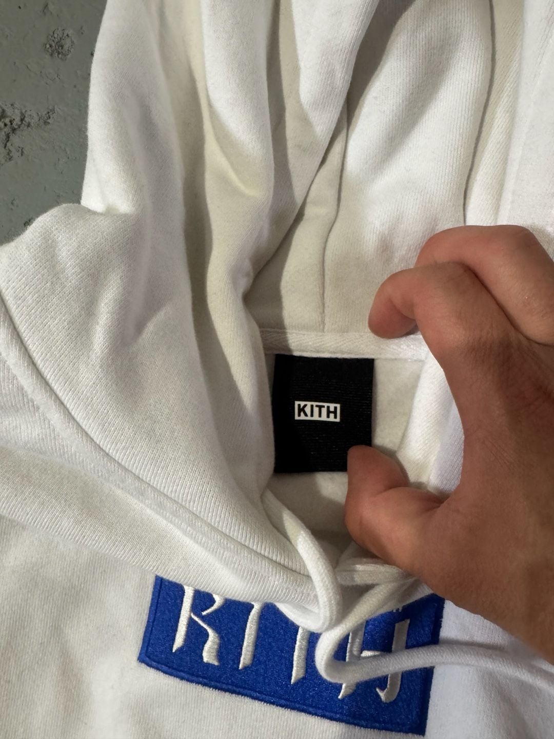 Kith Hebrew Script Logo Hoodie White 3