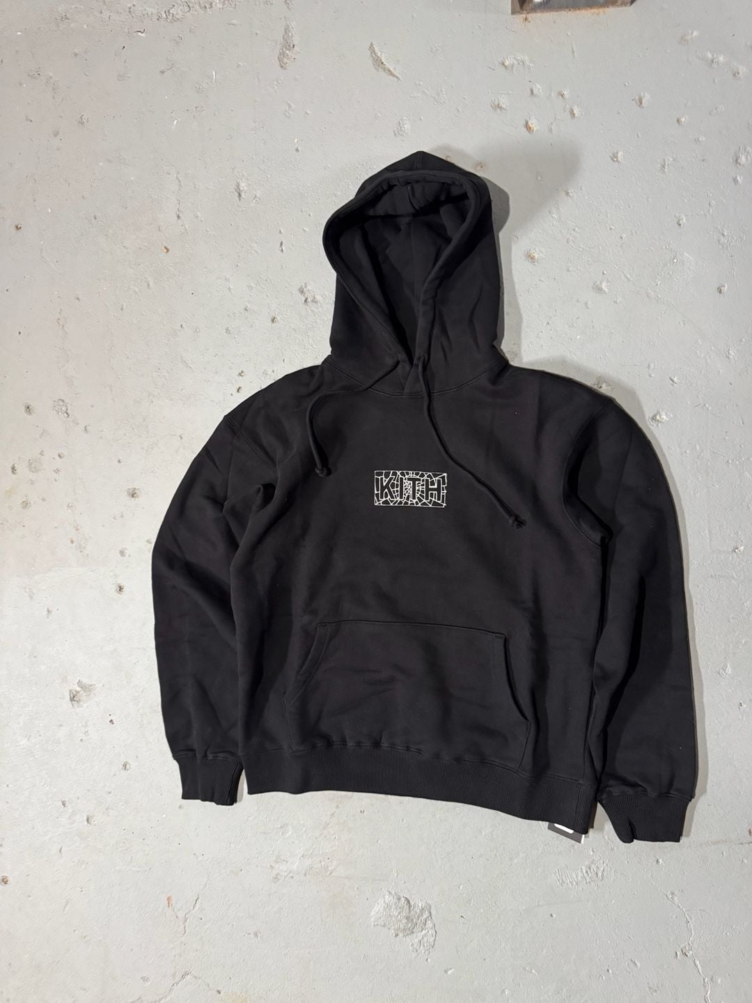 Kith x Marvel Spider-Man Web Logo Hoodie - Black 3