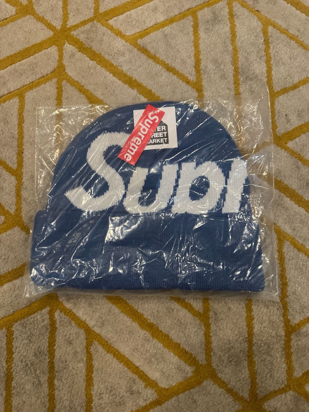 Supreme Big Logo Beanie Slate FW24 1