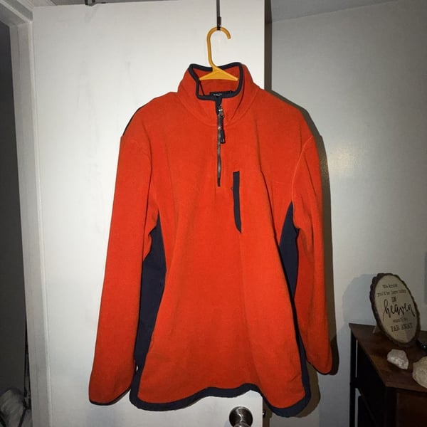 Nautica Men's Quarter-Zip Fleece Pullover with Chest Pocket