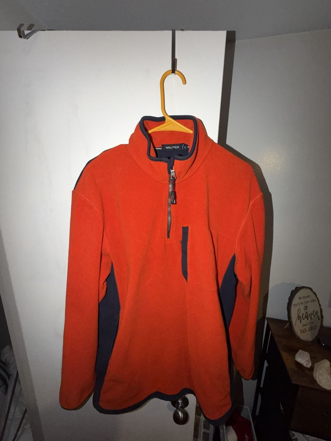 Nautica Men's Quarter-Zip Fleece Pullover with Chest Pocket 3