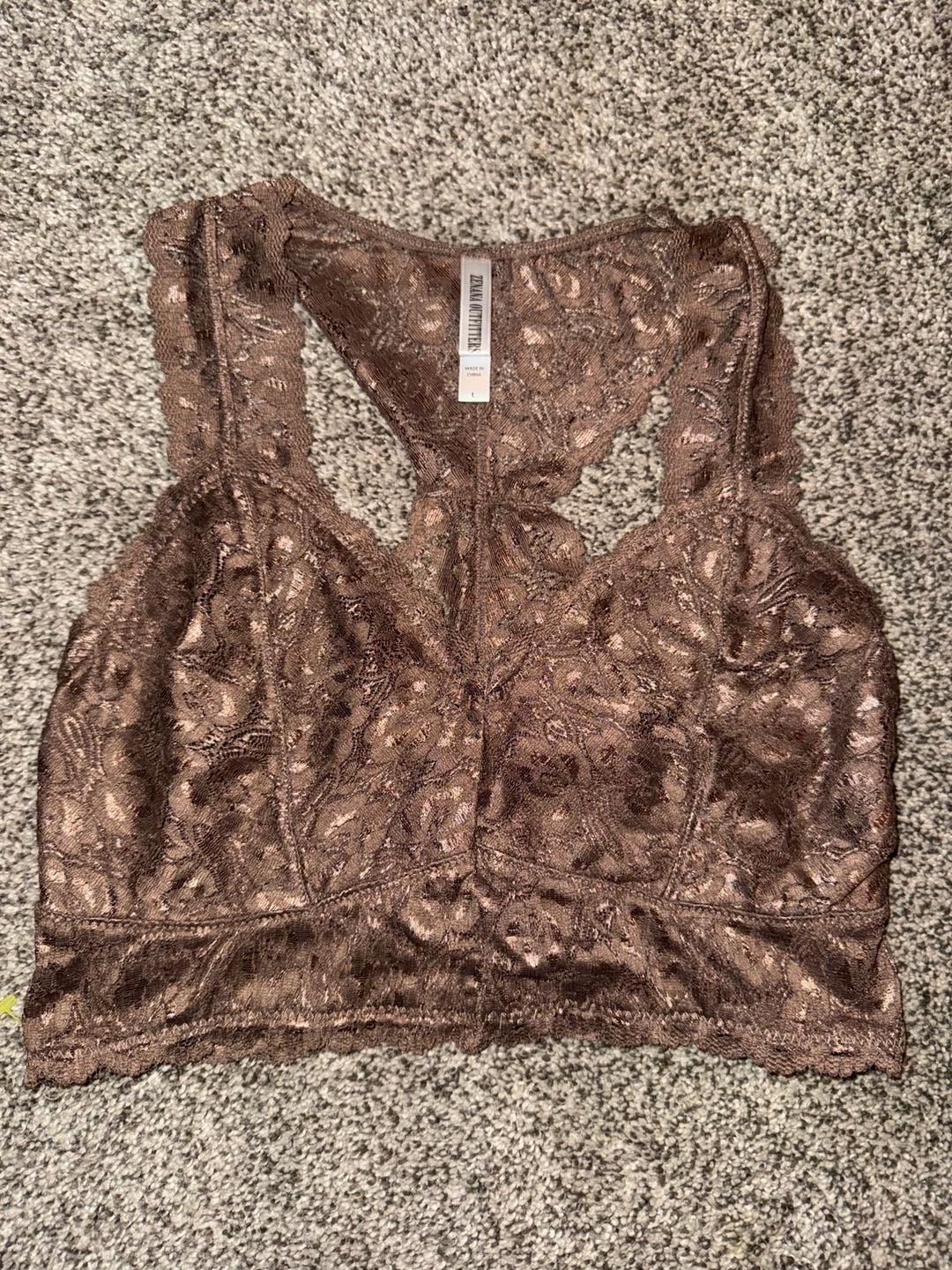 Zenana Outfitters Racerback Lace Bralette 1