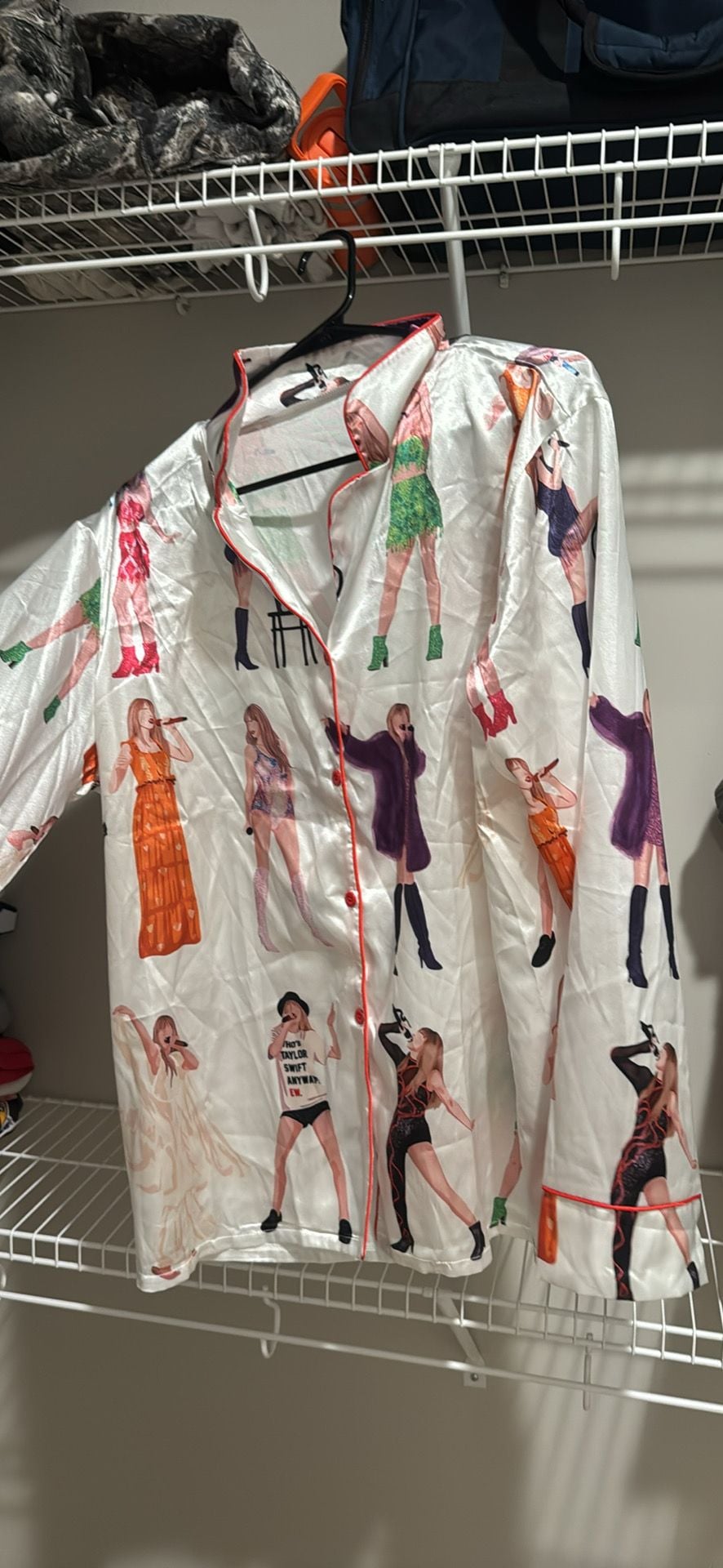 SheShow Taylor Swift Eras Tour Inspired Satin Pajama Set 1